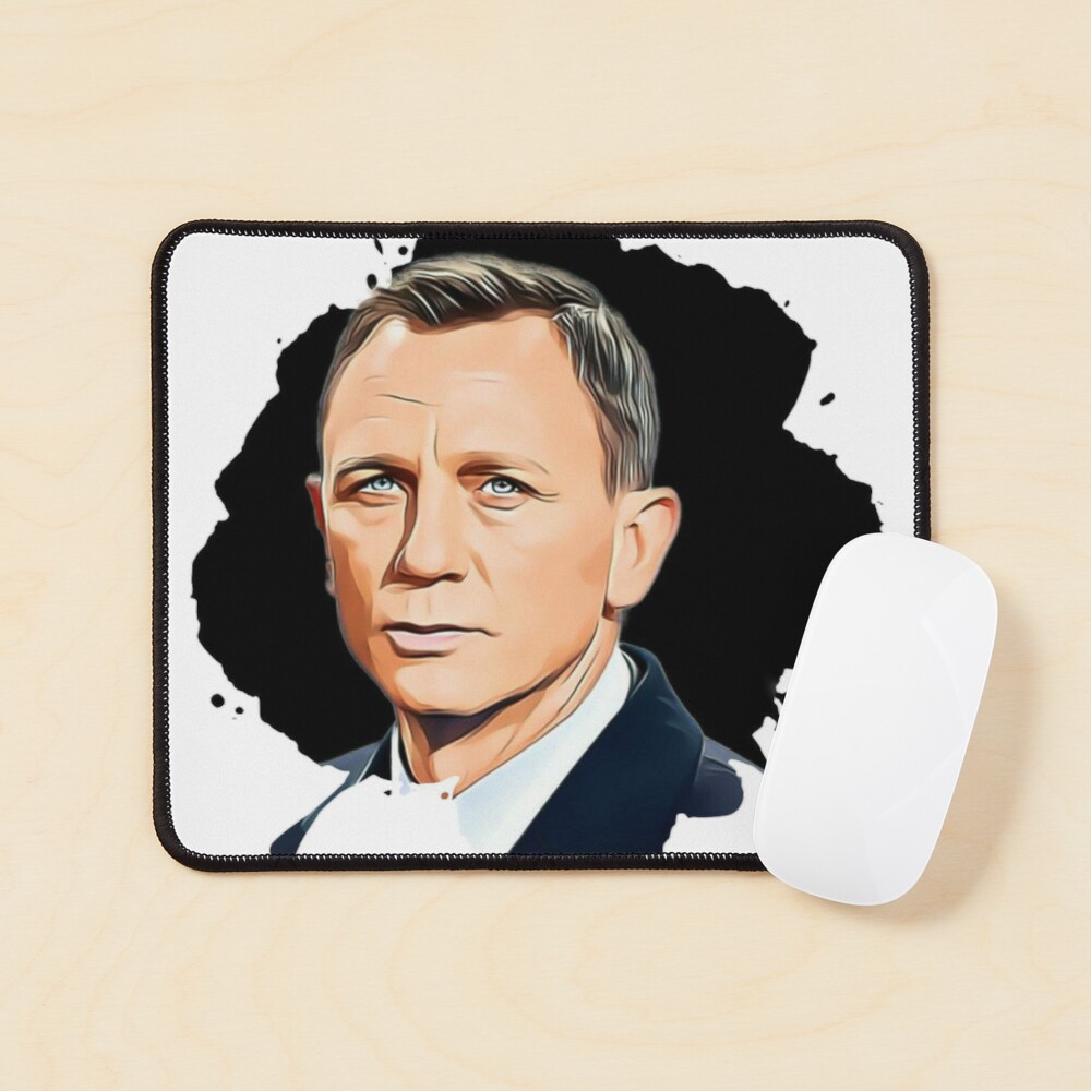 007 Agent Portrait James Bond Mouse Pad